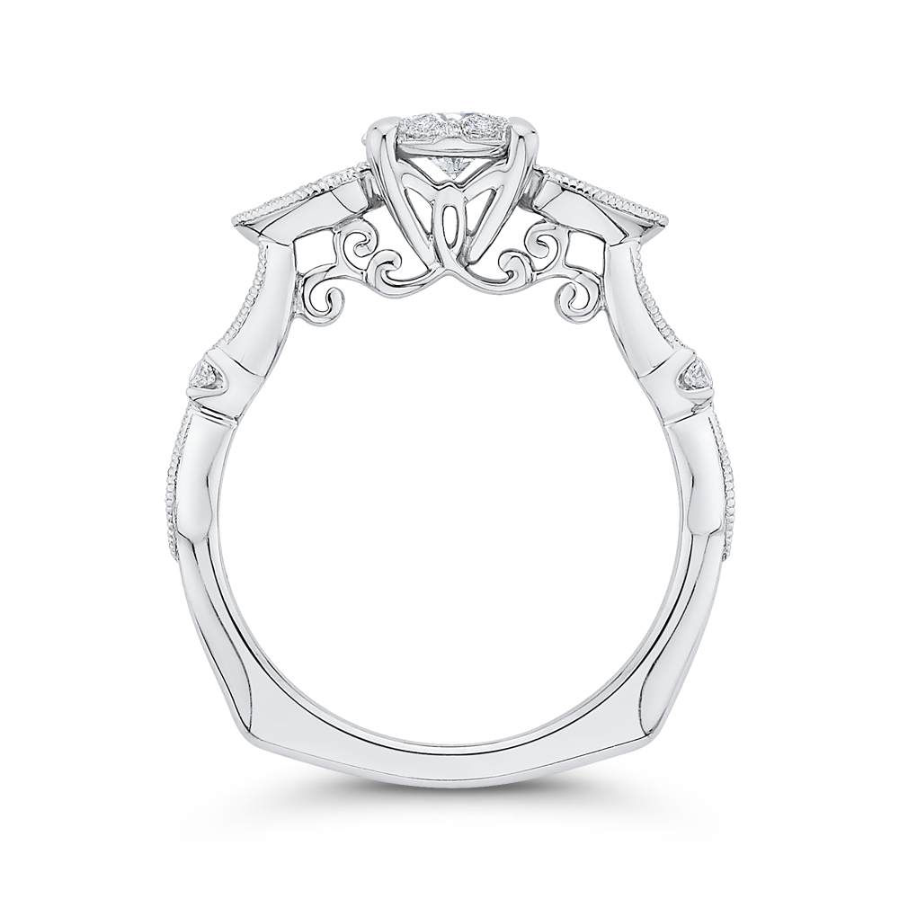 Diamond Engagement Ring in 14K White Gold