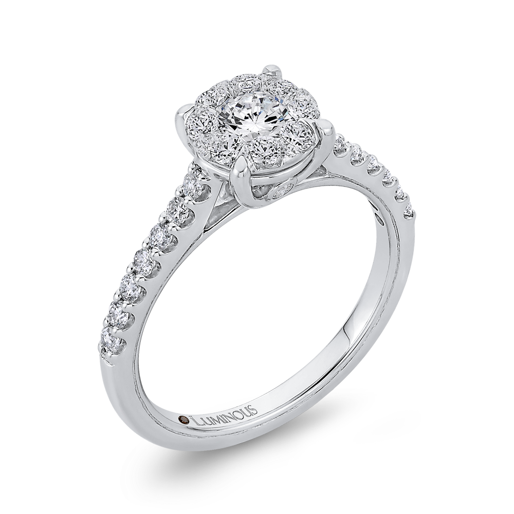 Diamond Engagement Ring in 14K White Gold