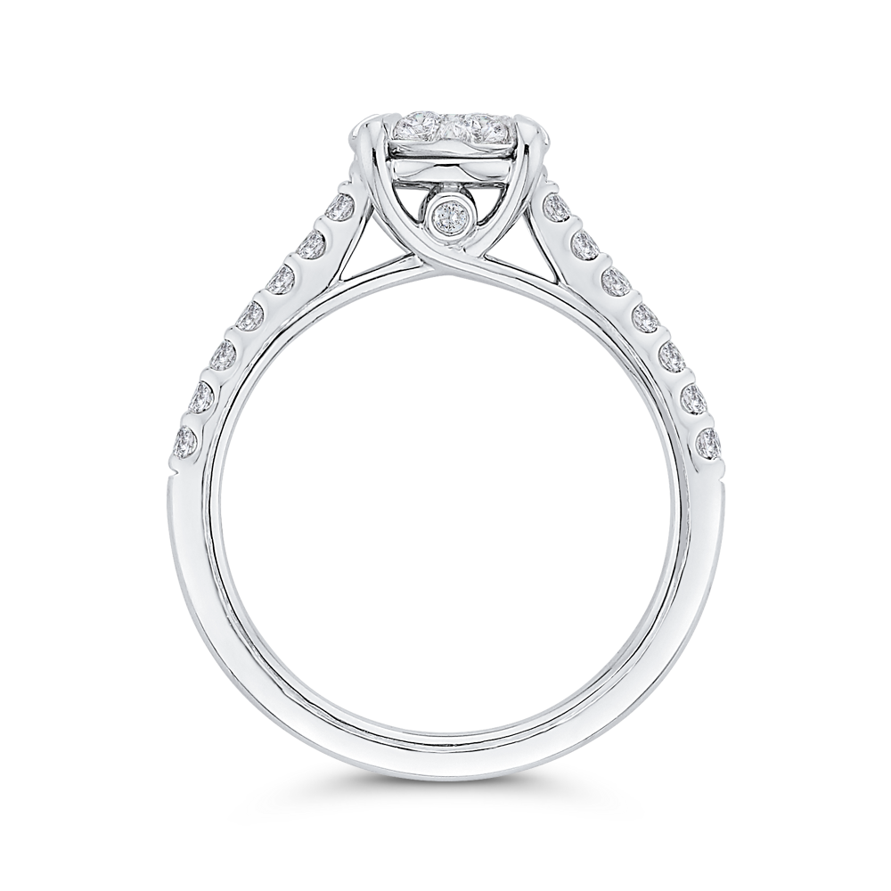 Diamond Engagement Ring in 14K White Gold