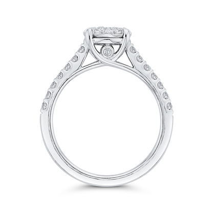 Diamond Engagement Ring in 14K White Gold