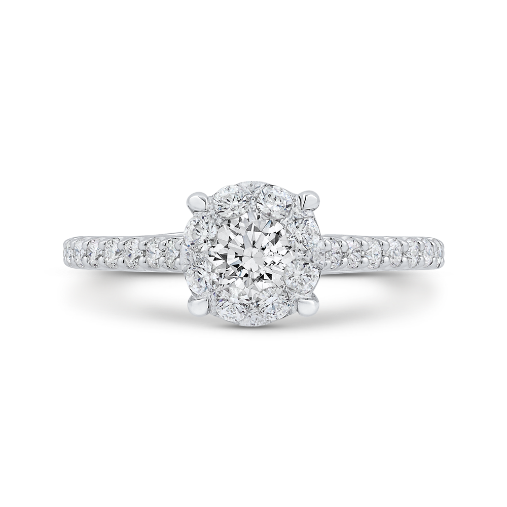 Diamond Engagement Ring in 14K White Gold