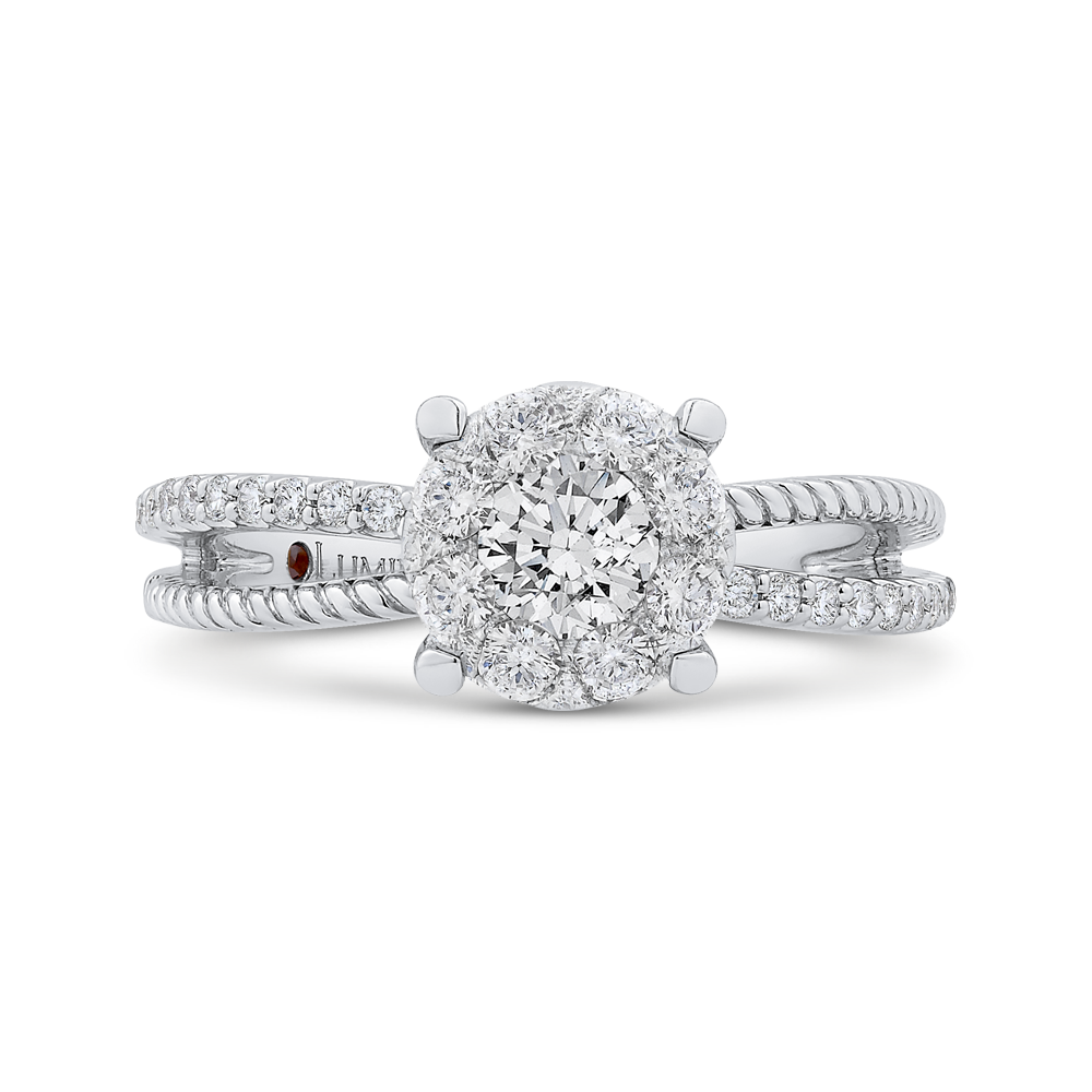 Diamond Engagement Ring in 14K White Gold