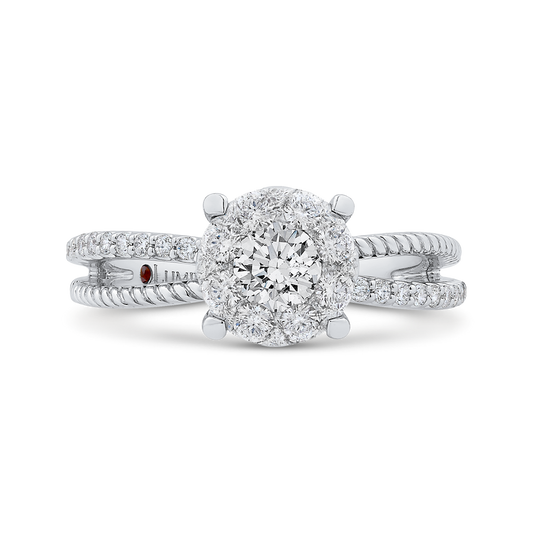 Diamond Engagement Ring in 14K White Gold