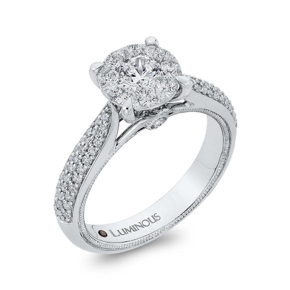 Diamond Engagement Ring in 14K White Gold