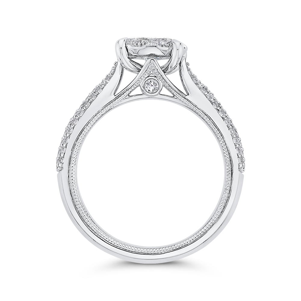 Diamond Engagement Ring in 14K White Gold