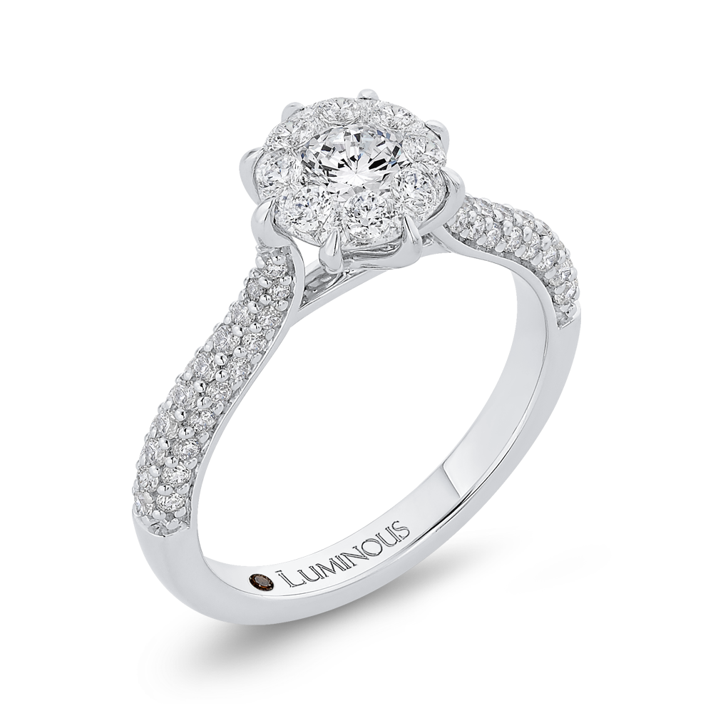 Diamond Engagement Ring in 14K White Gold