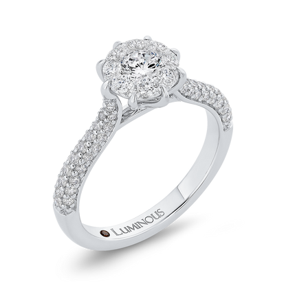 Diamond Engagement Ring in 14K White Gold