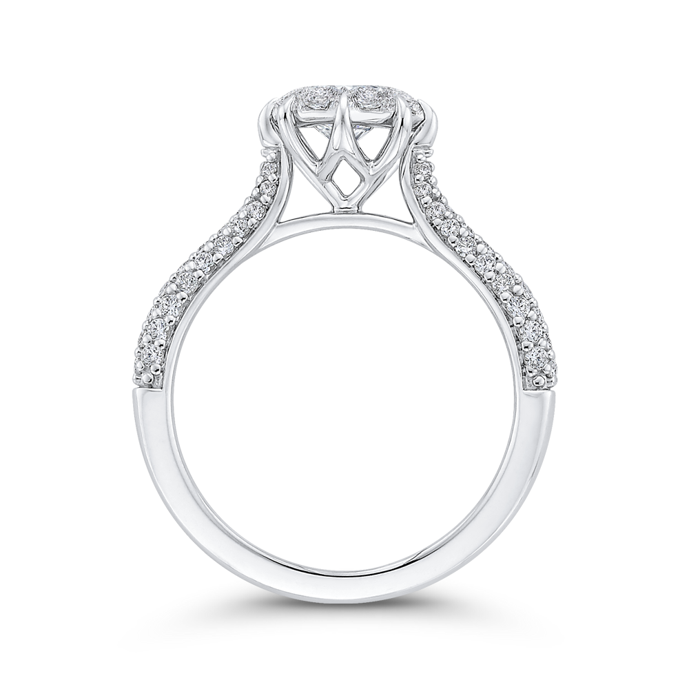 Diamond Engagement Ring in 14K White Gold