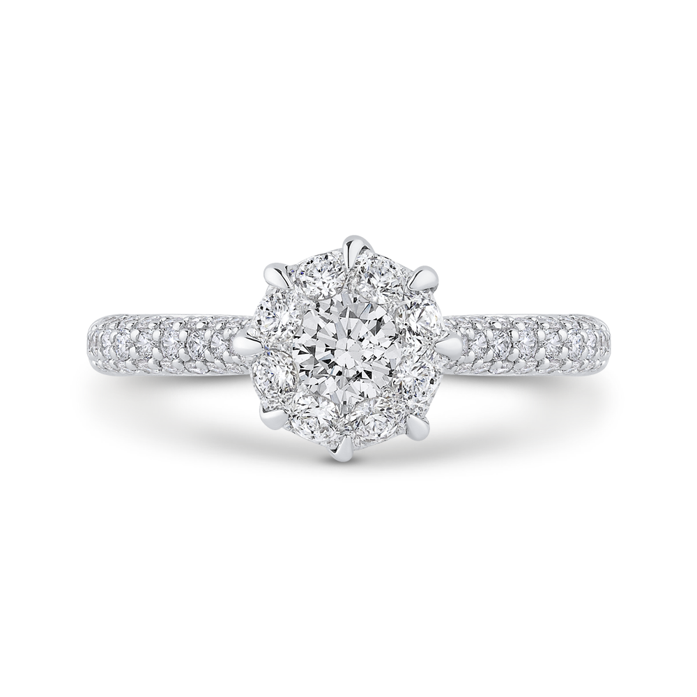 Diamond Engagement Ring in 14K White Gold