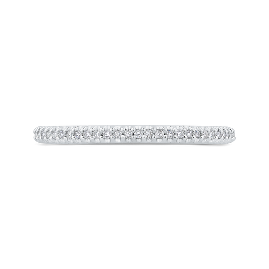 Diamond Half-Eternity Wedding Band in 14K White Gold