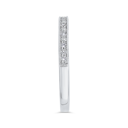 Diamond Half-Eternity Wedding Band in 14K White Gold