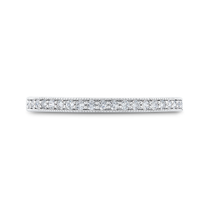 Diamond Half-Eternity Wedding Band in 14K White Gold
