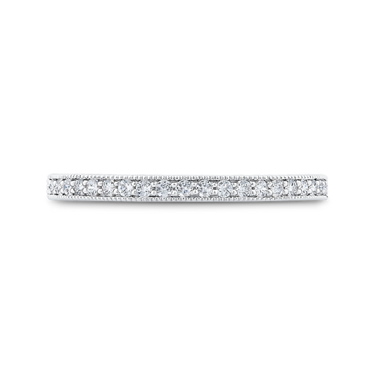 Diamond Half-Eternity Wedding Band in 14K White Gold
