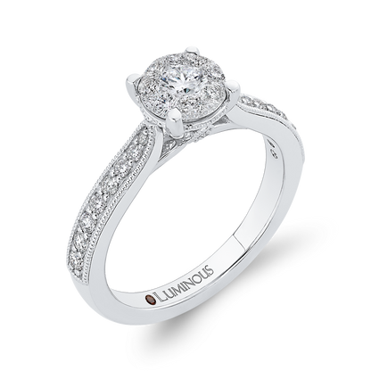 Diamond Engagement Ring in 14K White Gold