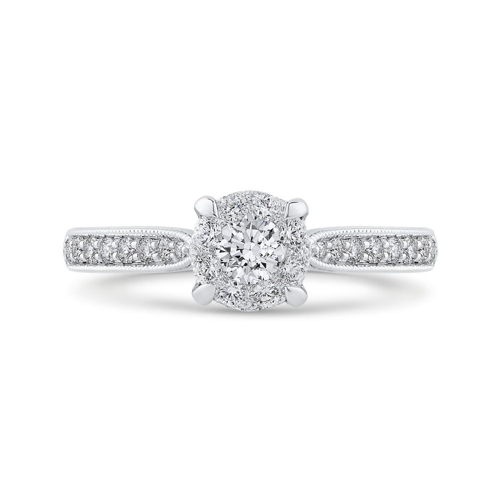 Diamond Engagement Ring in 14K White Gold