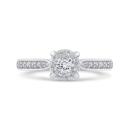 Diamond Engagement Ring in 14K White Gold