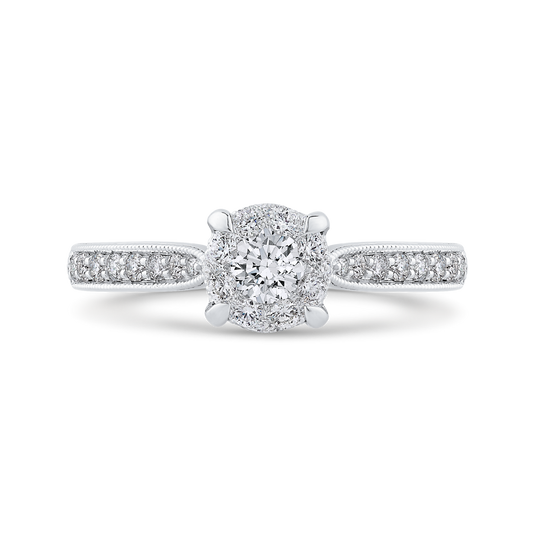 Diamond Engagement Ring in 14K White Gold