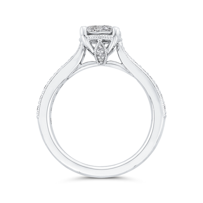 Diamond Engagement Ring in 14K White Gold