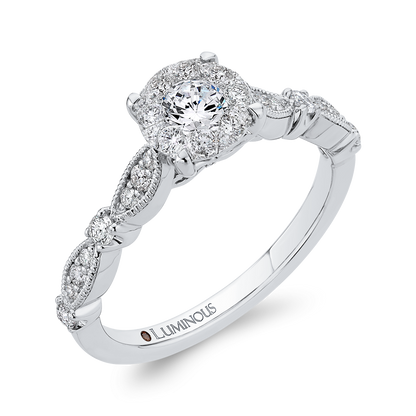 Diamond Engagement Ring in 14K White Gold