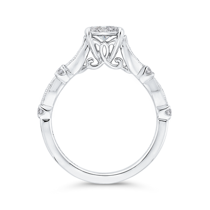 Diamond Engagement Ring in 14K White Gold