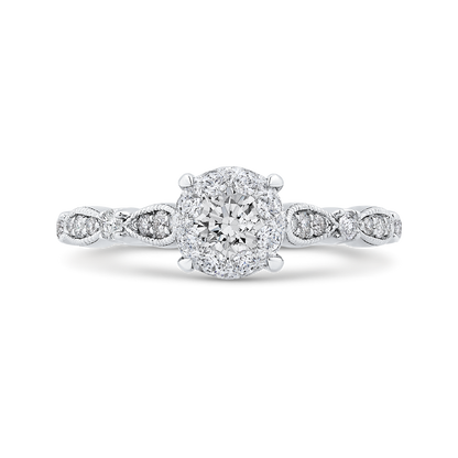 Diamond Engagement Ring in 14K White Gold