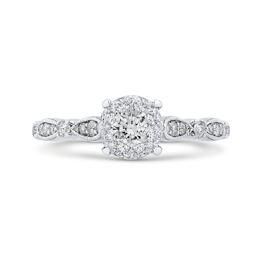 Diamond Engagement Ring in 14K White Gold