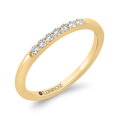 Round Diamond Wedding Band in 14K Yellow Gold