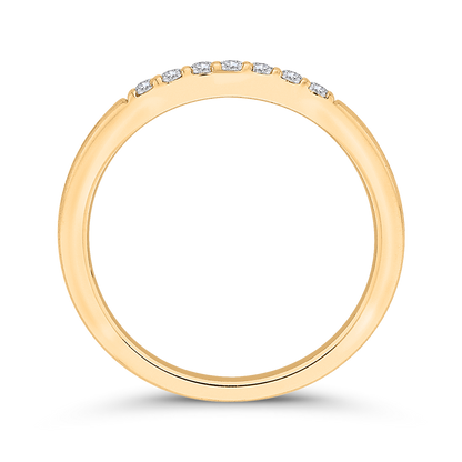 Round Diamond Wedding Band in 14K Yellow Gold