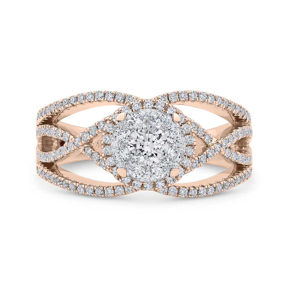 Diamond Fashion Ring in 14K Two Tone Gold