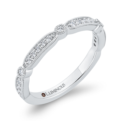 Diamond Wedding Band in 14K White Gold