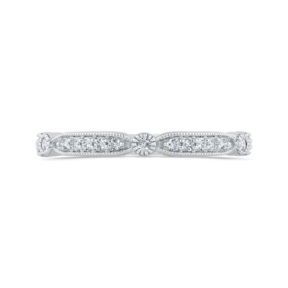 Diamond Wedding Band in 14K White Gold