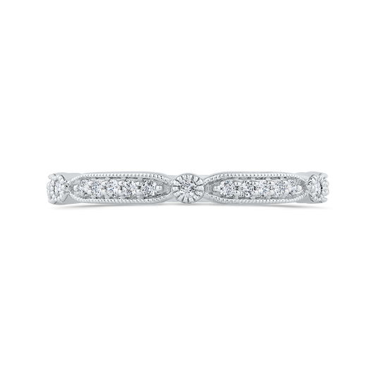 Diamond Wedding Band in 14K White Gold