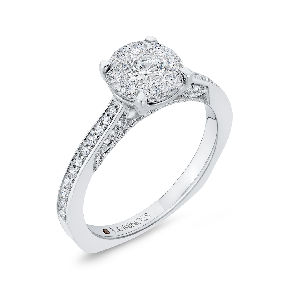 Diamond Engagement Ring in 14K White Gold