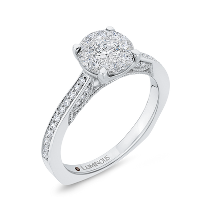 Diamond Engagement Ring in 14K White Gold