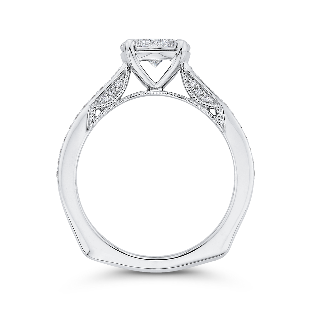 Diamond Engagement Ring in 14K White Gold