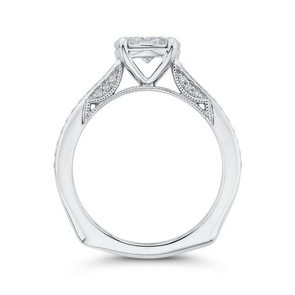 Diamond Engagement Ring in 14K White Gold