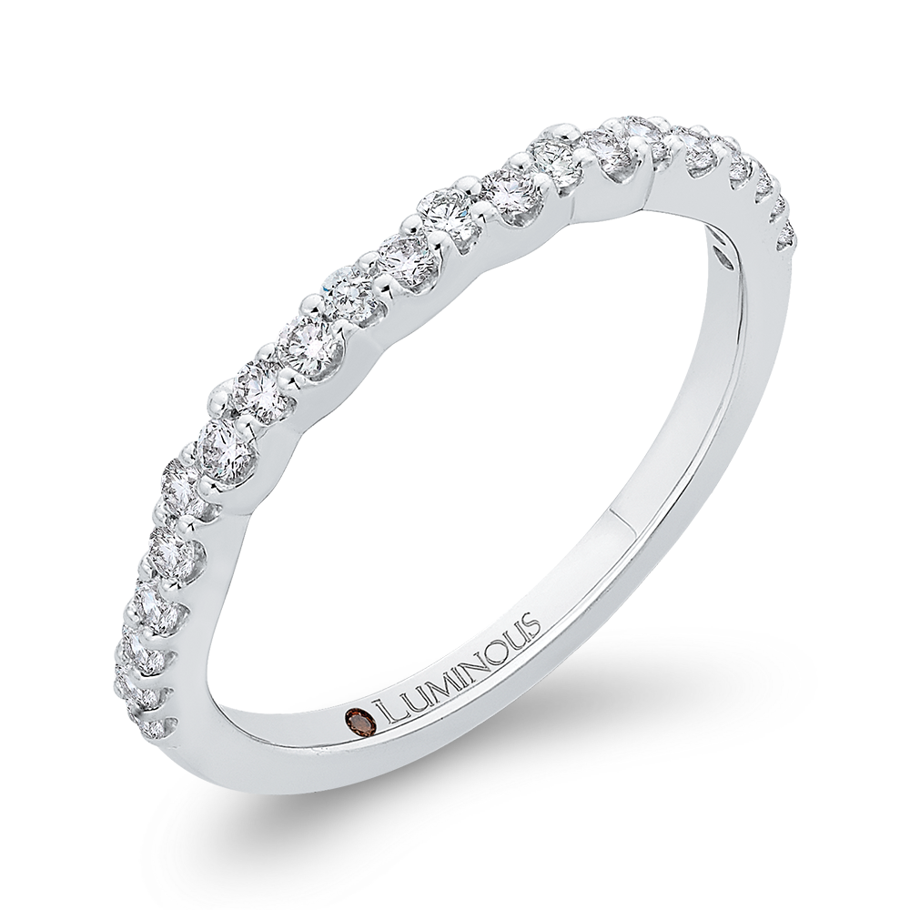Diamond Wedding Band in 14K White Gold