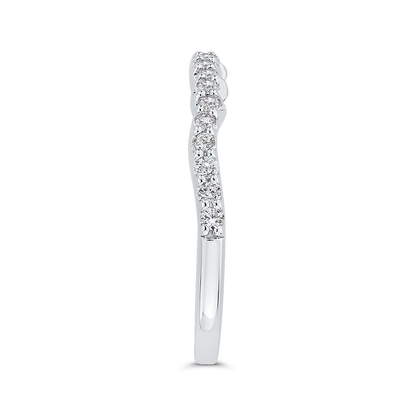 Diamond Wedding Band in 14K White Gold
