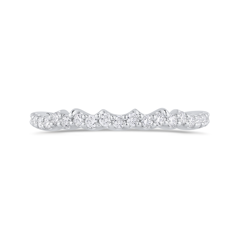 Diamond Wedding Band in 14K White Gold