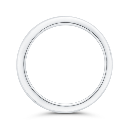 Plain Wedding Band in 14K White Gold