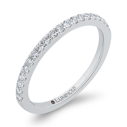 Diamond Half-Eternity Wedding Band in 14K White Gold