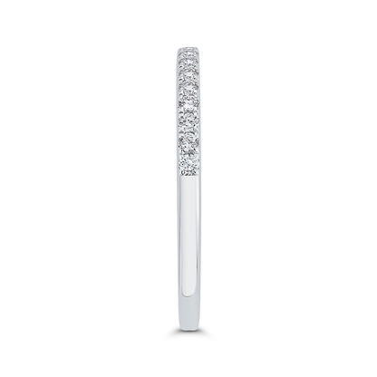 Diamond Half-Eternity Wedding Band in 14K White Gold