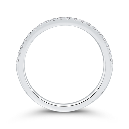 Diamond Half-Eternity Wedding Band in 14K White Gold