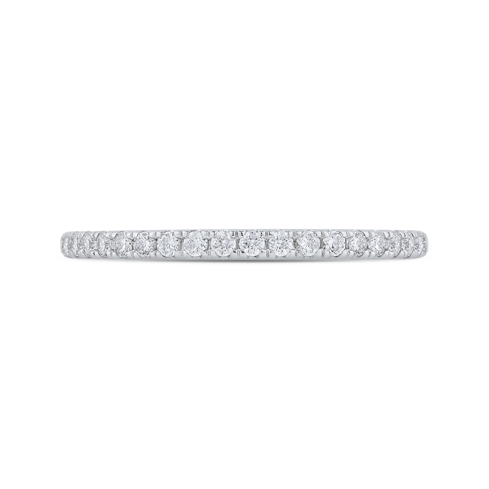 Diamond Half-Eternity Wedding Band in 14K White Gold