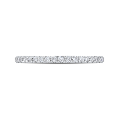 Diamond Half-Eternity Wedding Band in 14K White Gold