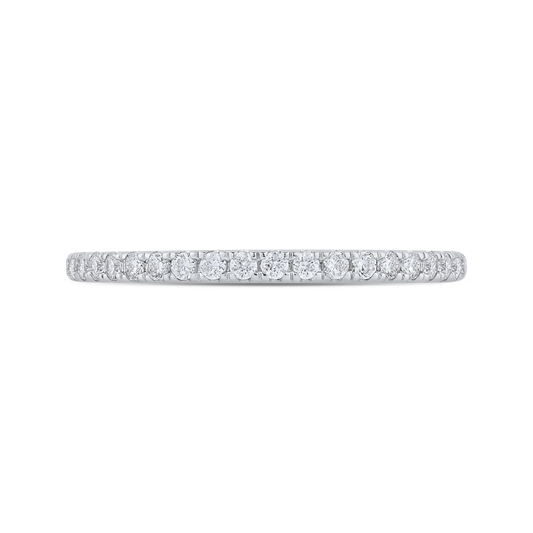 Diamond Half-Eternity Wedding Band in 14K White Gold