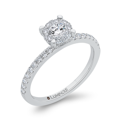 Diamond Engagement Ring in 14K White Gold