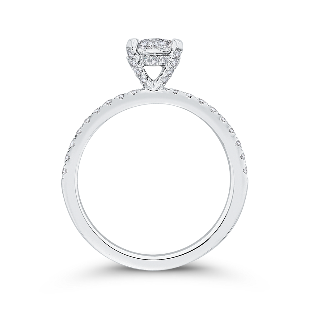 Diamond Engagement Ring in 14K White Gold