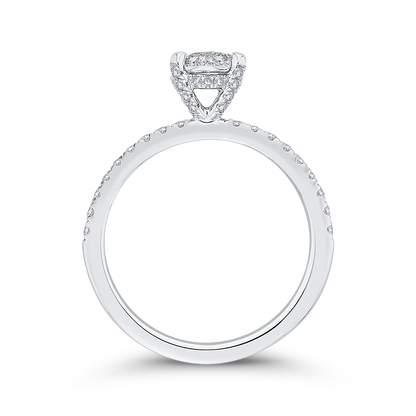 Diamond Engagement Ring in 14K White Gold