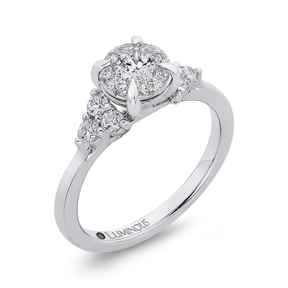 Diamond Engagement Ring in 14K White Gold